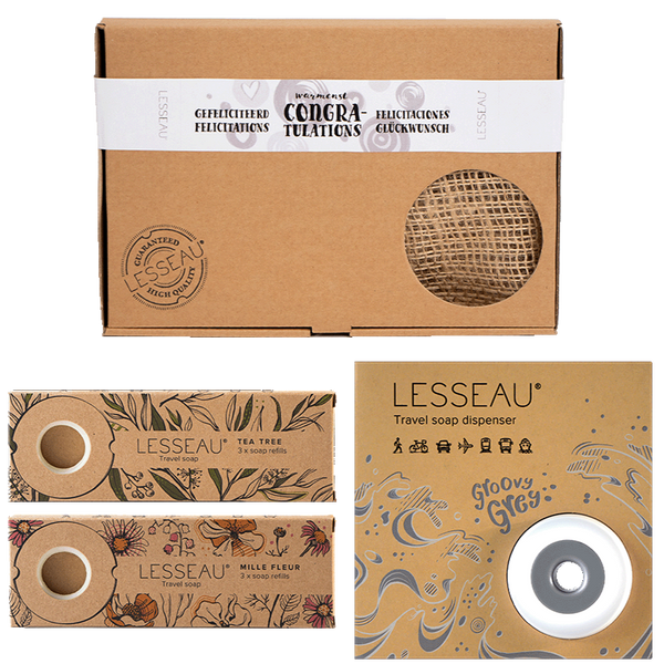 Travel Bar Soap Dispenser Gift Set