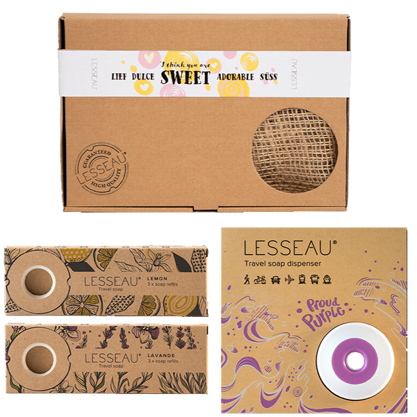 Travel Bar Soap Dispenser Gift Set